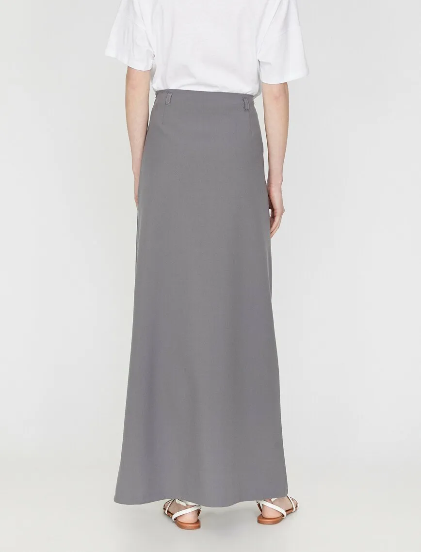 11934 Anthracite Maxi Skirt