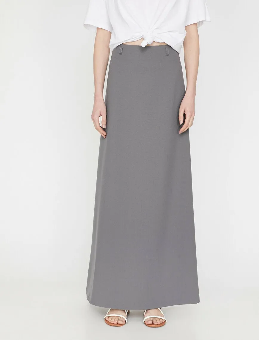 11934 Anthracite Maxi Skirt