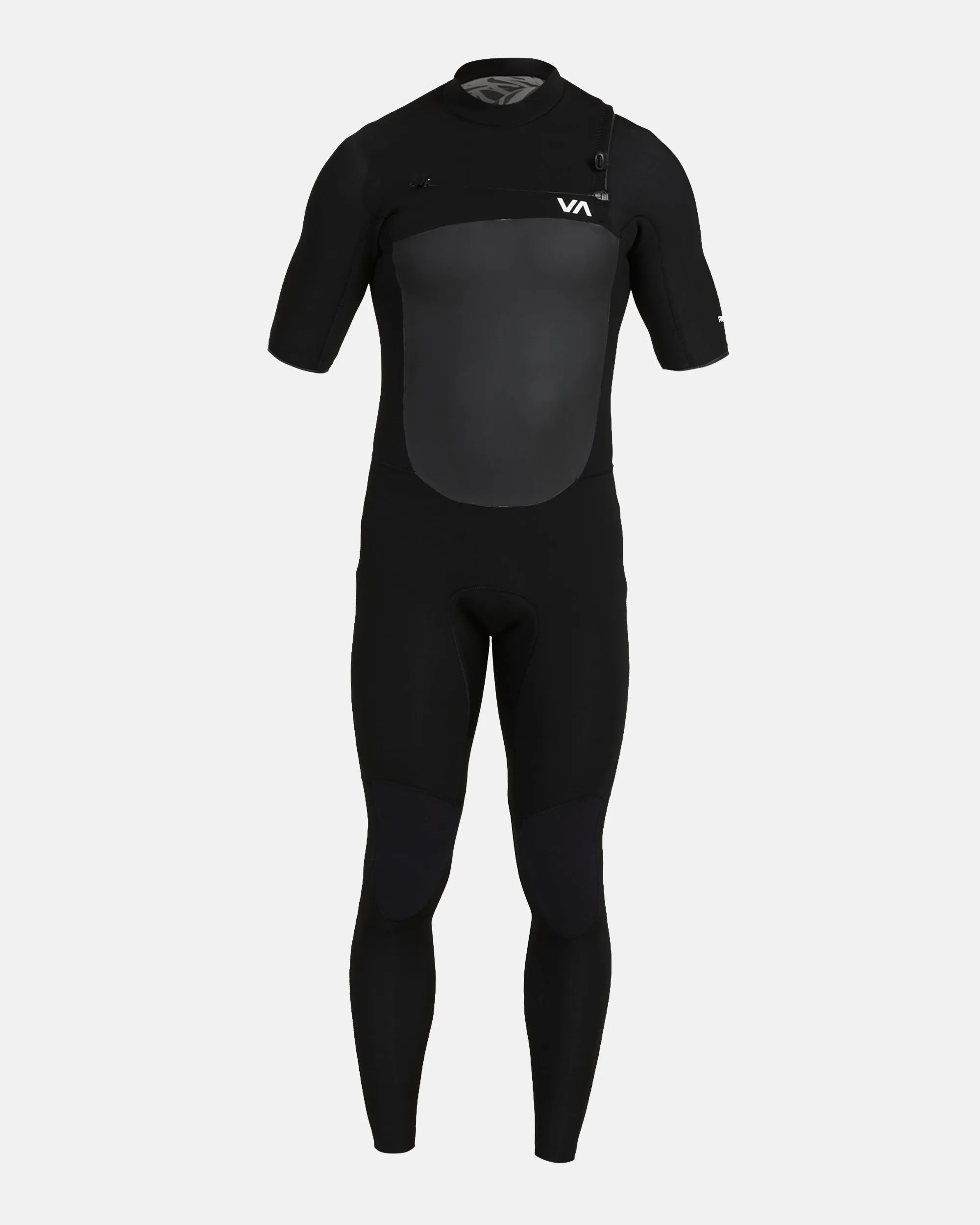 2/2 Balance Chest Zip Short Sleeve Fullsuit - Black