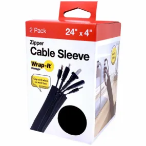 2PK 24" Cabl Sleeve Zip