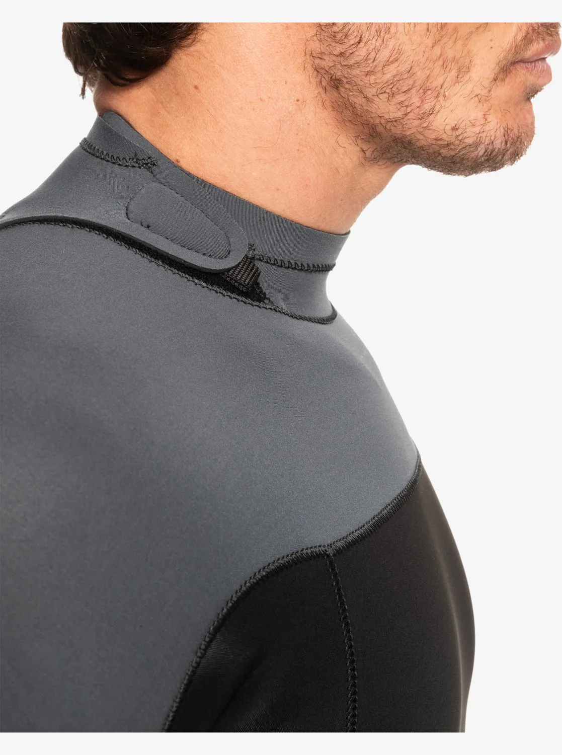 3/2 Everyday Sessions Back-Zip Wetsuit - Black/Gun Metal