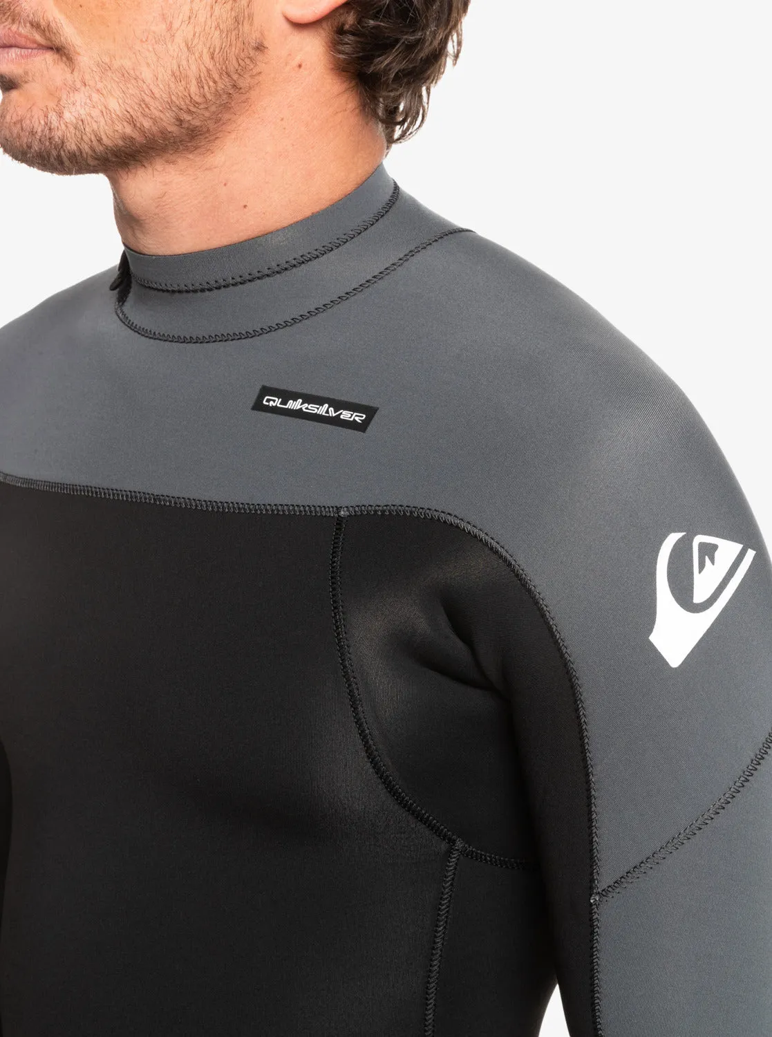 3/2 Everyday Sessions Back-Zip Wetsuit - Black/Gun Metal