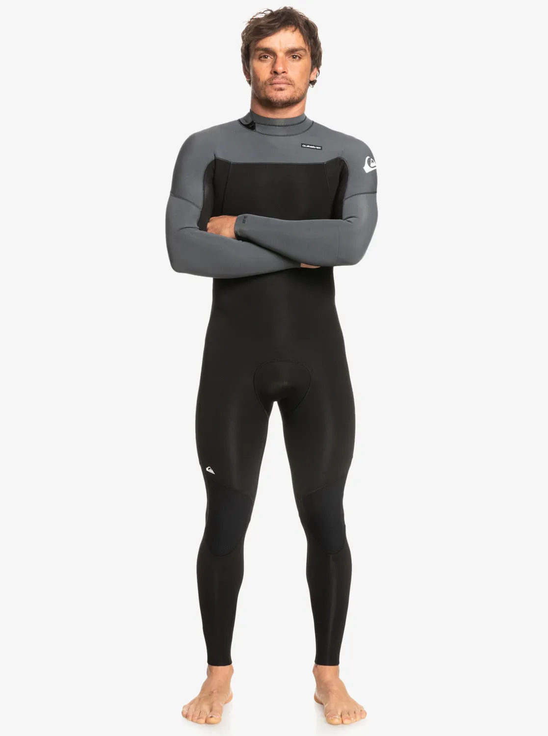 3/2 Everyday Sessions Back-Zip Wetsuit - Black/Gun Metal