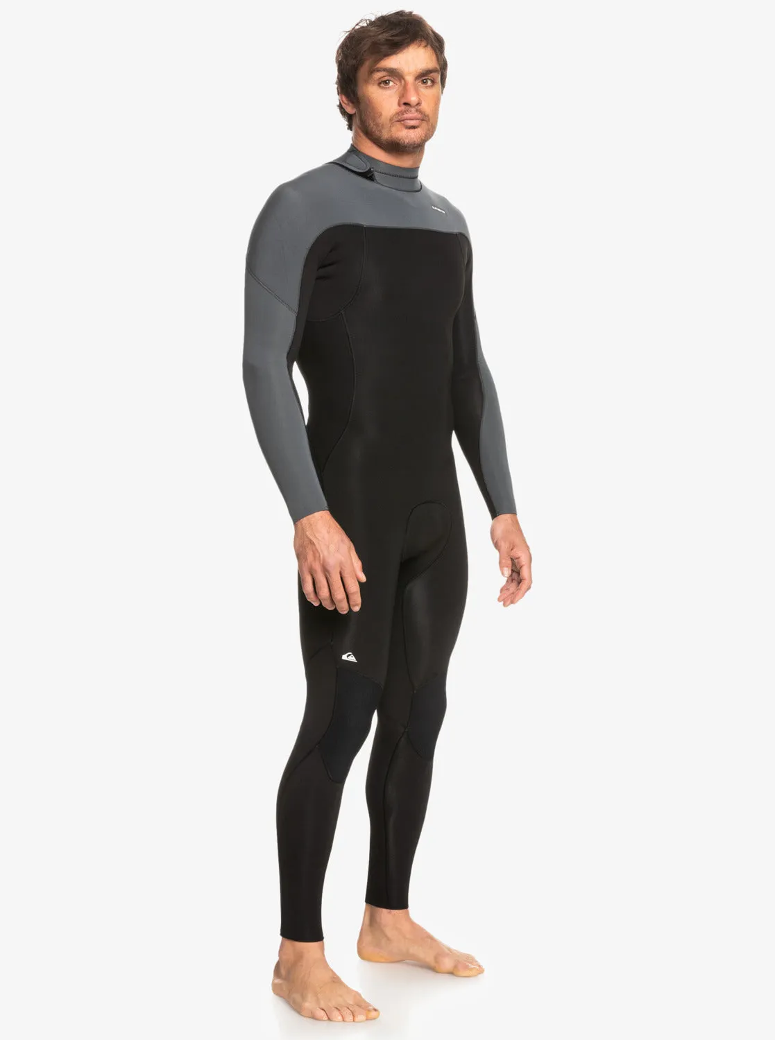 3/2 Everyday Sessions Back-Zip Wetsuit - Black/Gun Metal