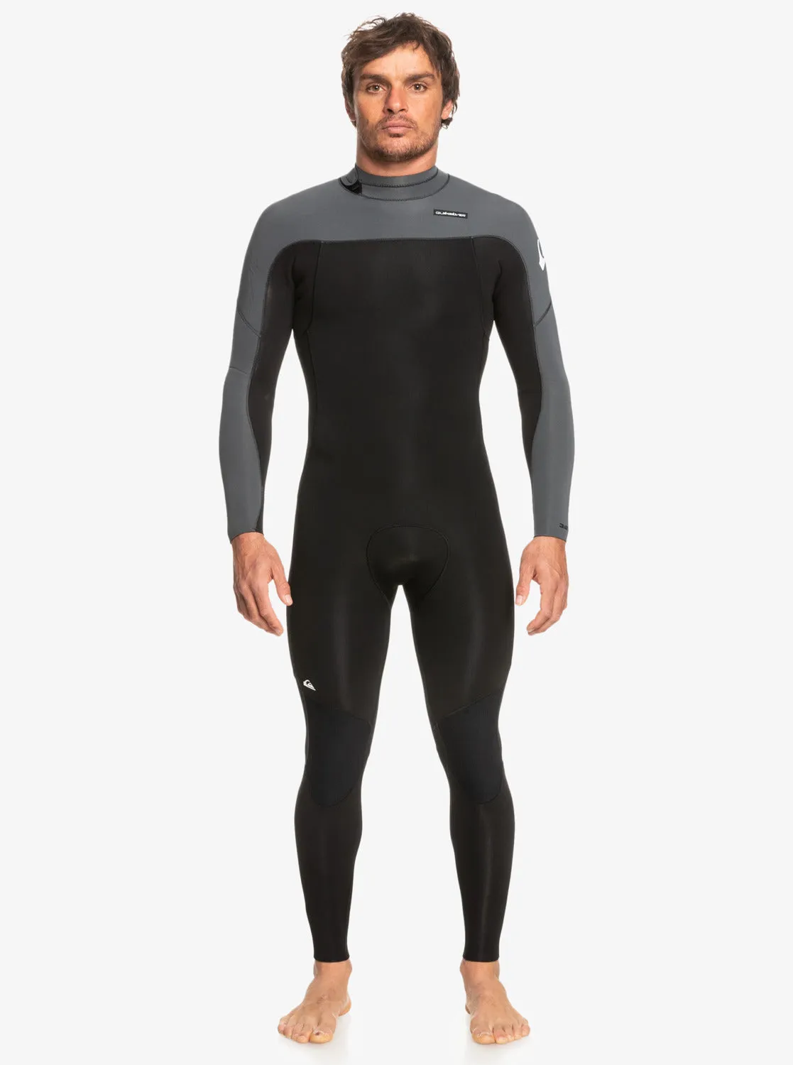 3/2 Everyday Sessions Back-Zip Wetsuit - Black/Gun Metal