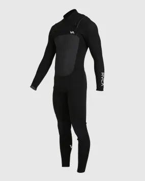 4/3 Balance Chest Zip Fullsuit - Black