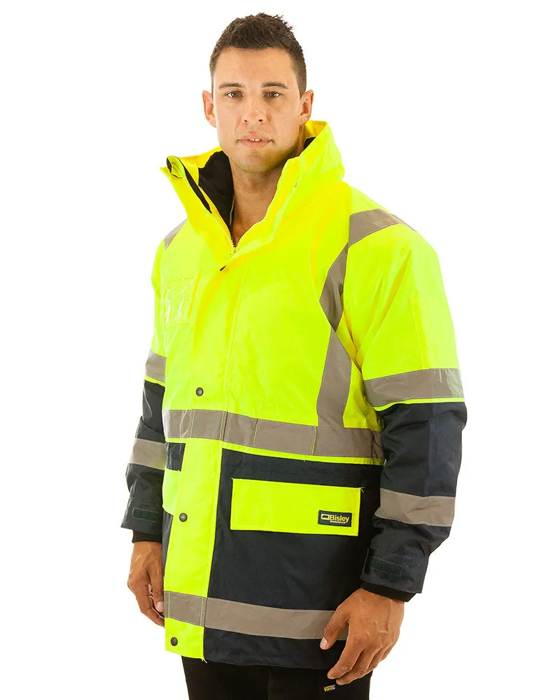 5 in 1 Rain Jacket - Yellow/Navy