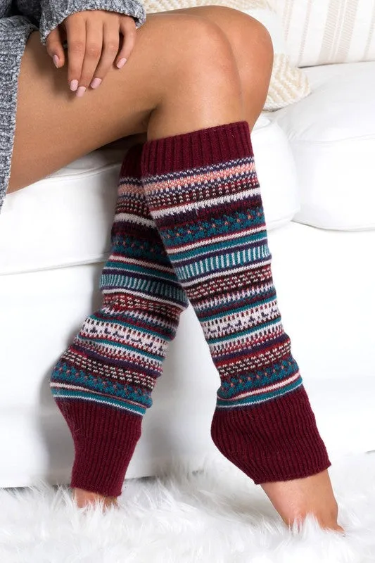 Aili's Corner Short Fairisle Legwarmer