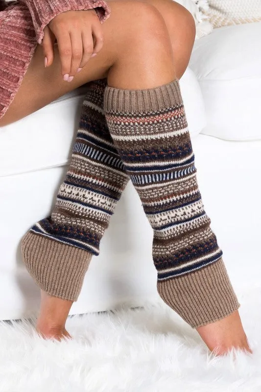 Aili's Corner Short Fairisle Legwarmer