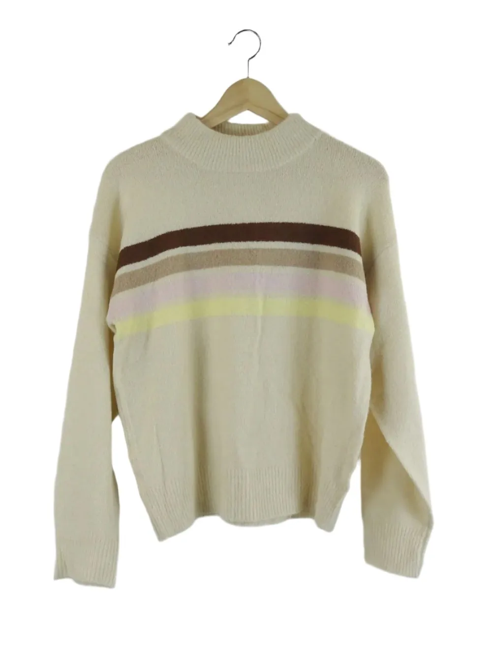 All About Eve 'Jane' Beige, Pink and Yellow Striped Jumper 12 | BNWT