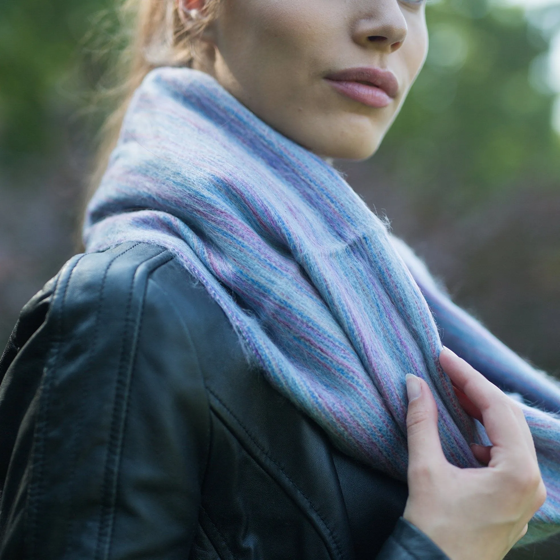 Alpaca Infinity scarf - Grey