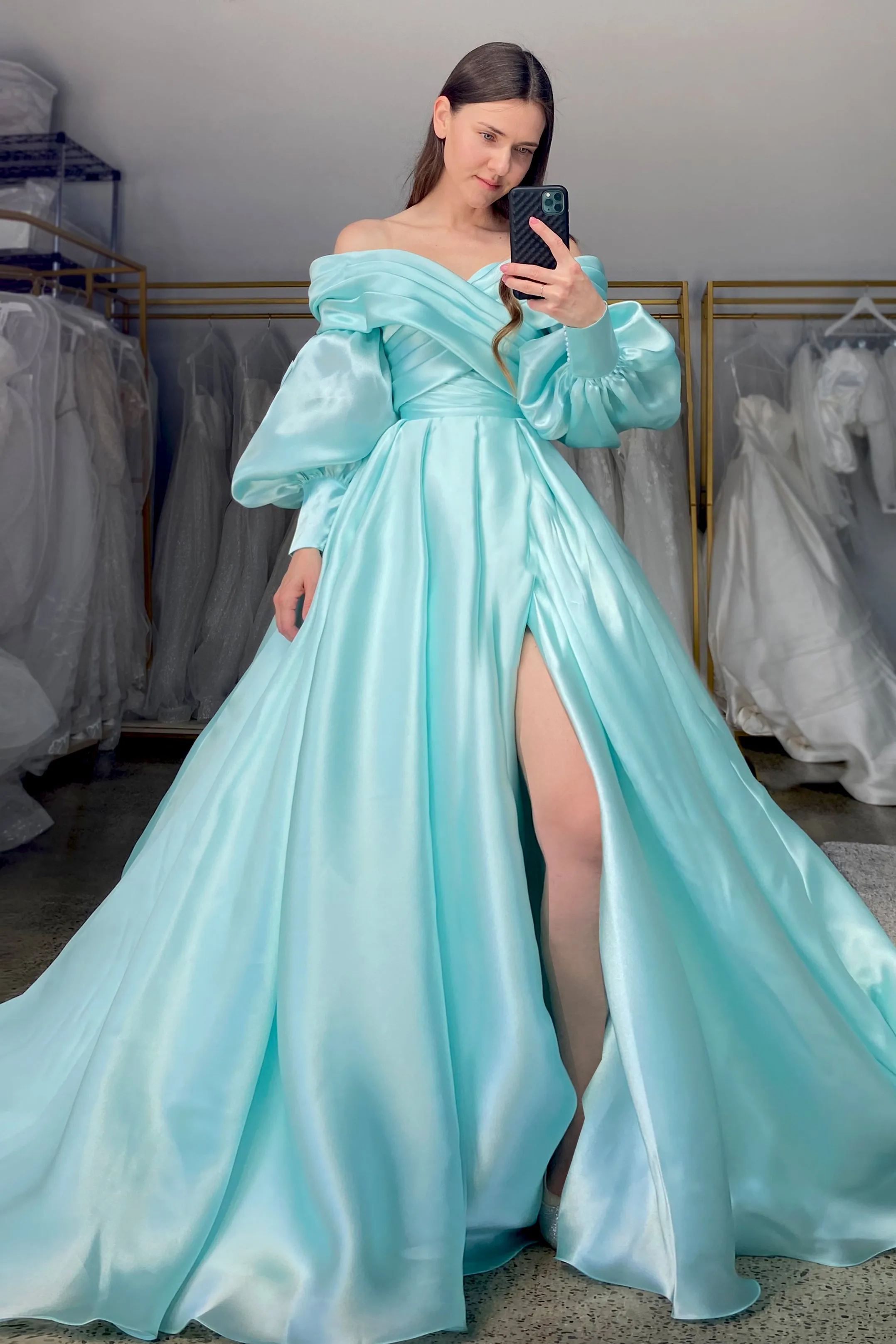 Aquamarine Wedding Dress Audrey