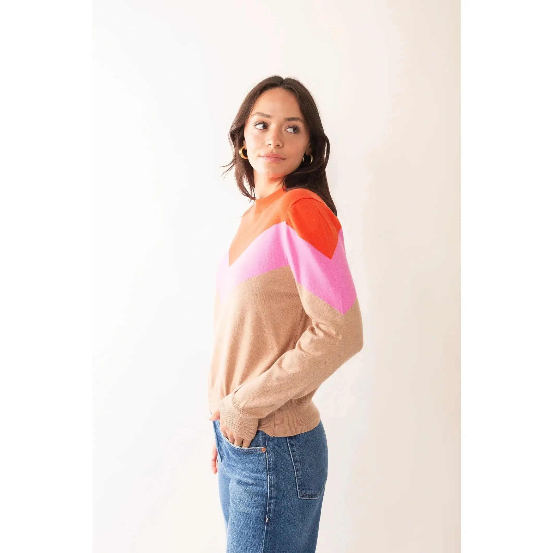 AQUILEGIA COLOURBLOCK SWEATER