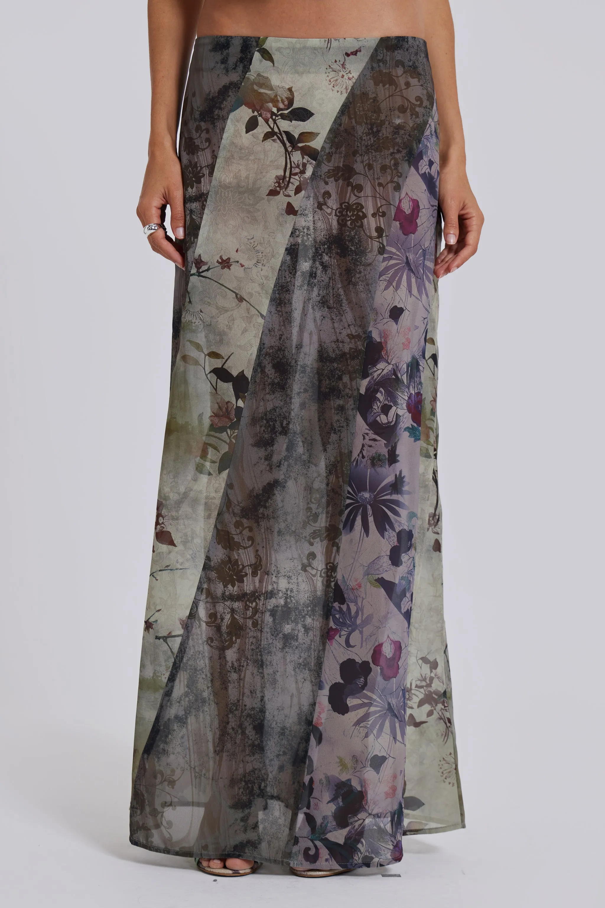 Asteria Panelled Maxi Skirt