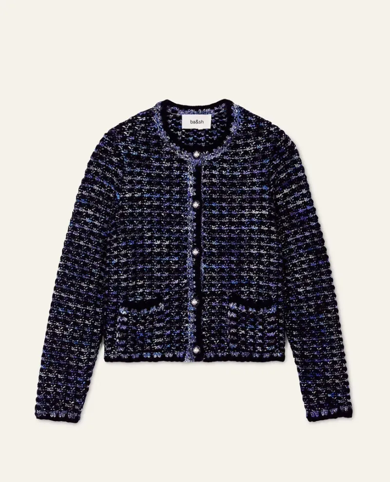 Ba&sh Beloni Marine Blue Cardigan