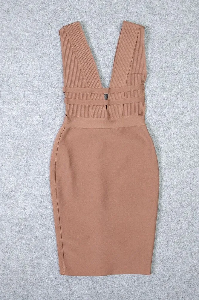 Bay Bandage Dress - Nude