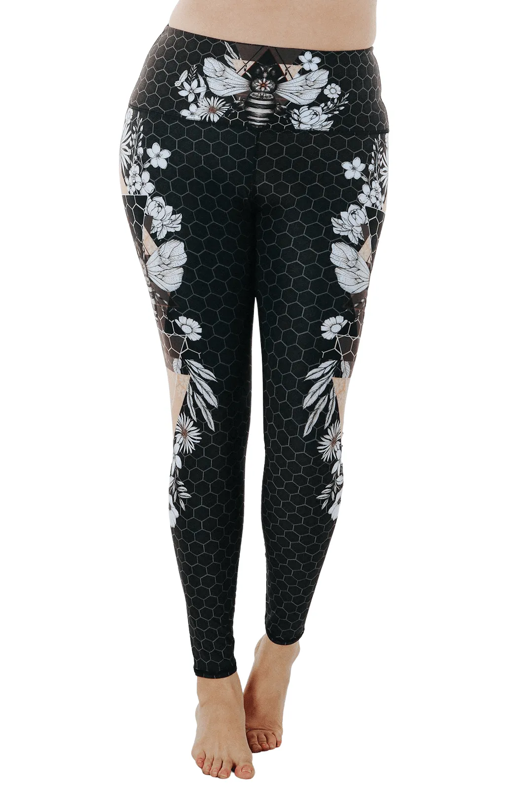 Beeloved Blackout Printed Yoga Legging