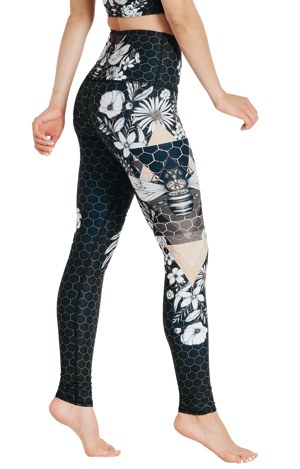 Beeloved Blackout Printed Yoga Legging