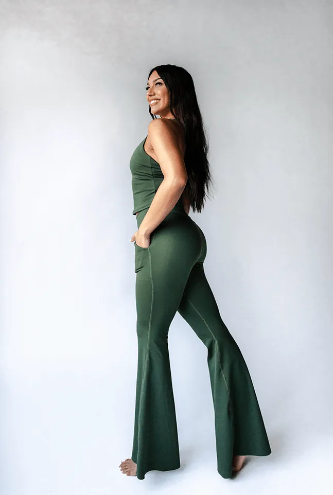 Bell Bottoms 2.0 in Forest Green