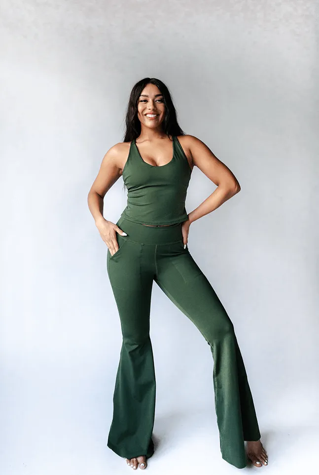 Bell Bottoms 2.0 in Forest Green