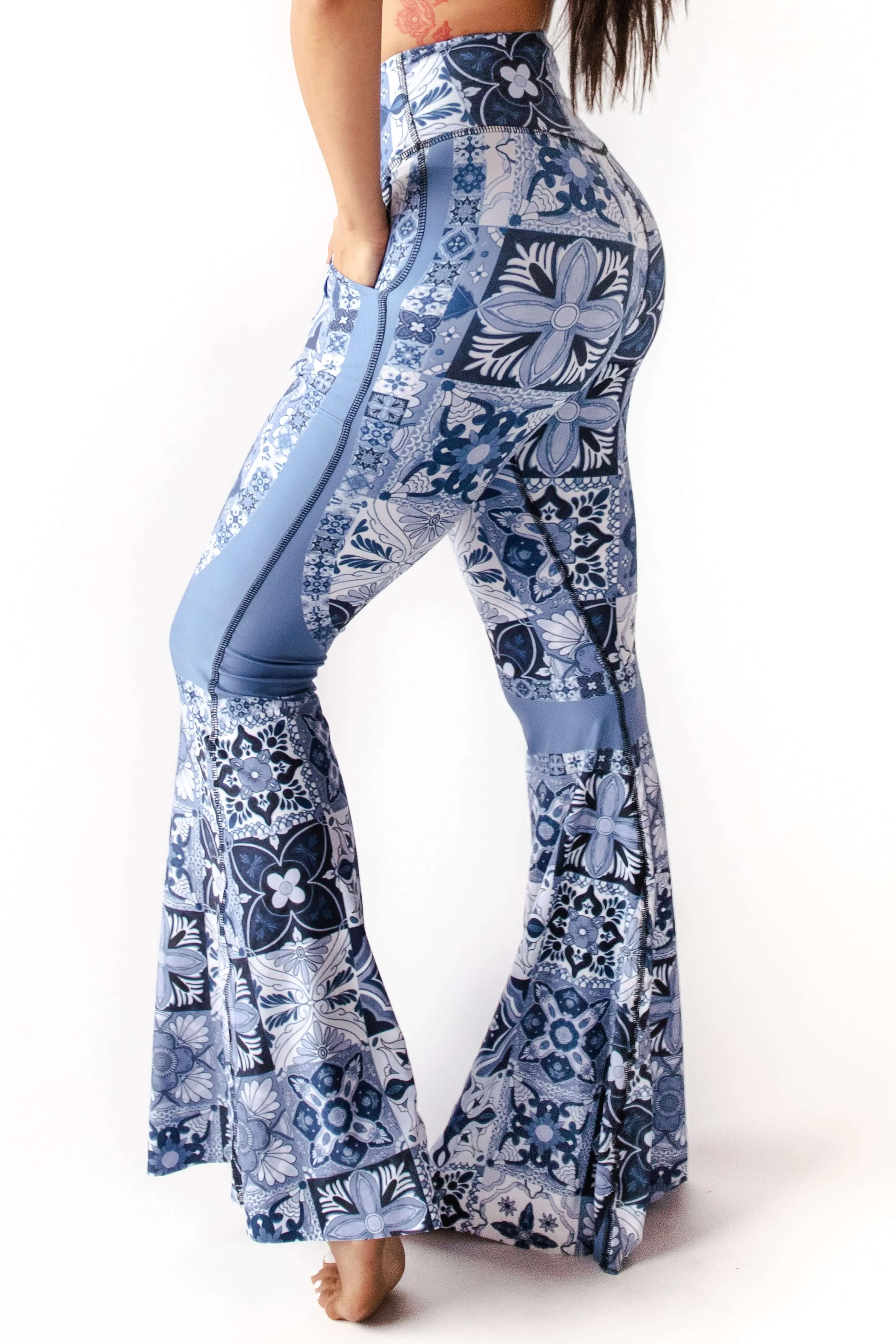 Bell Bottoms 2.0 in Mosaic In Blue