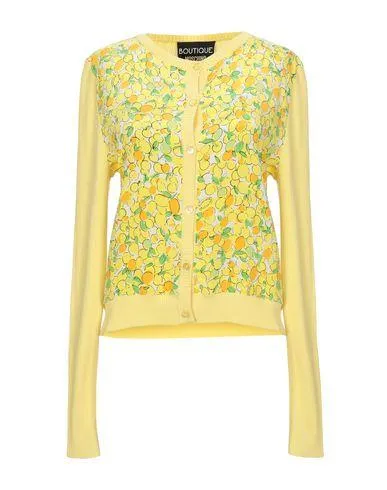 Boutique Moschino Women Cardigan Yellow 16 UK