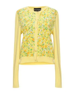 Boutique Moschino Women Cardigan Yellow 16 UK