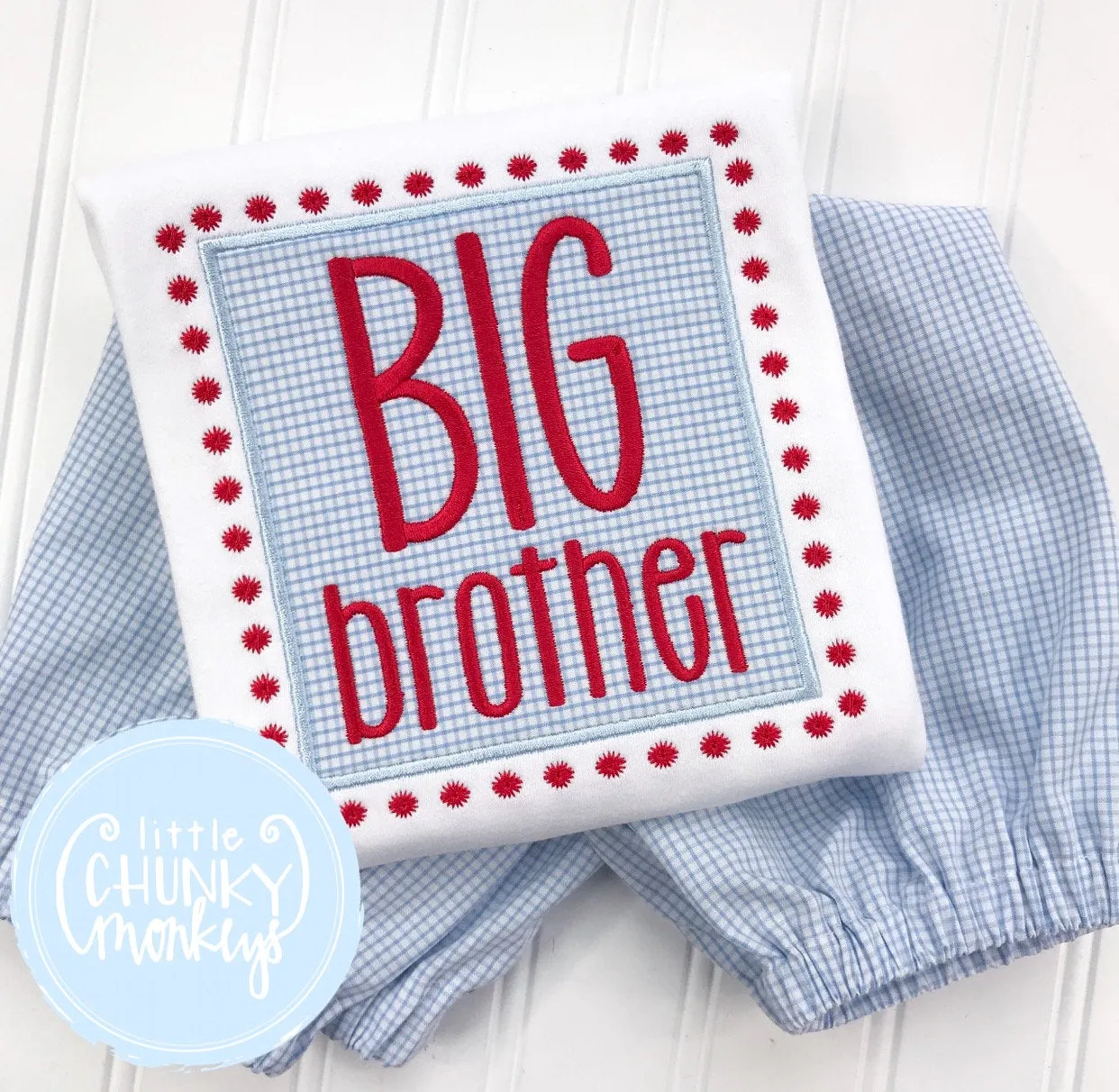 Boy Shirt - Big Brother Applique Shirt