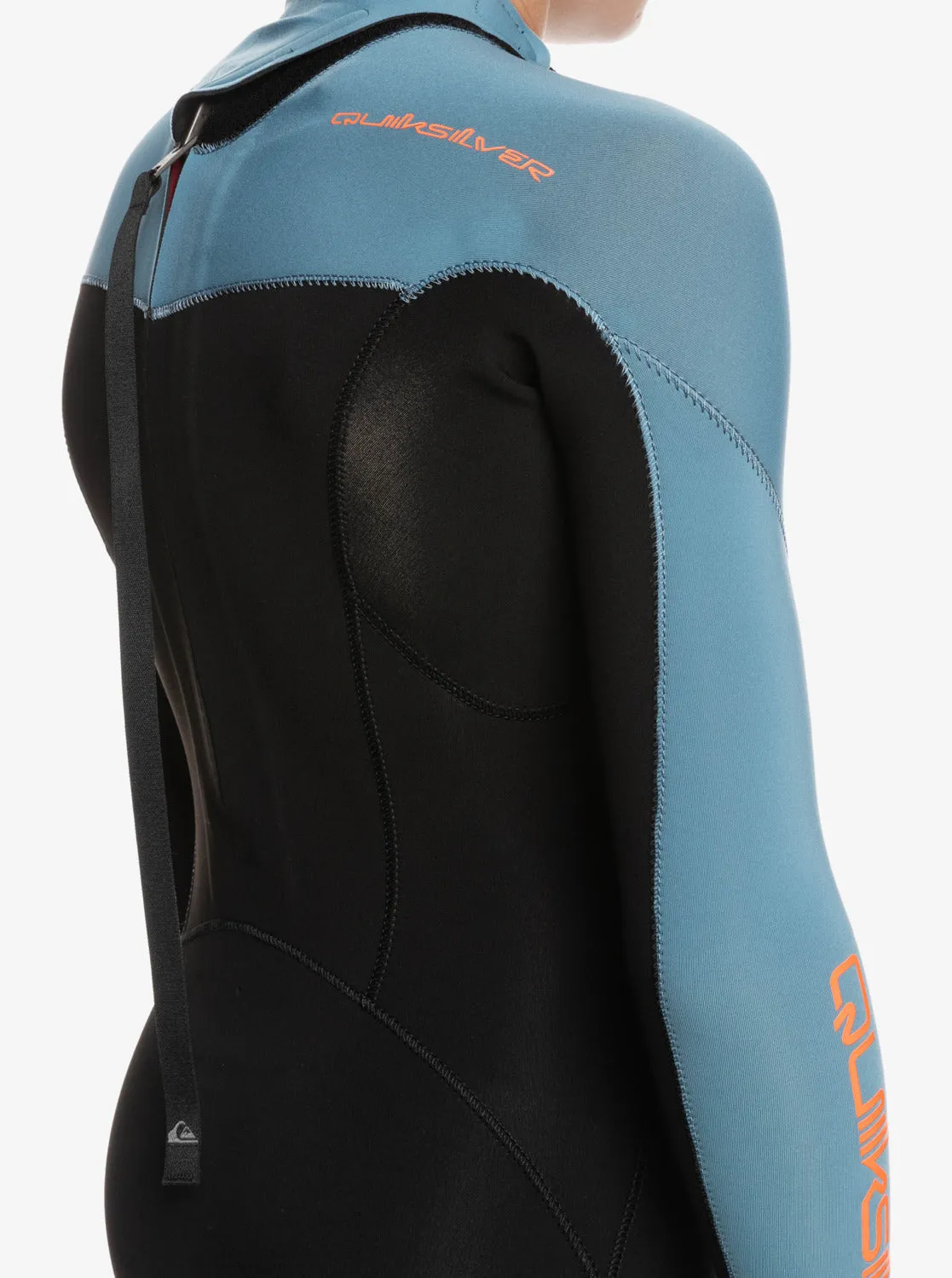 Boys 8-16 3/2mm Everyday Sessions Back Zip Wetsuit - Black/Provincial Blue