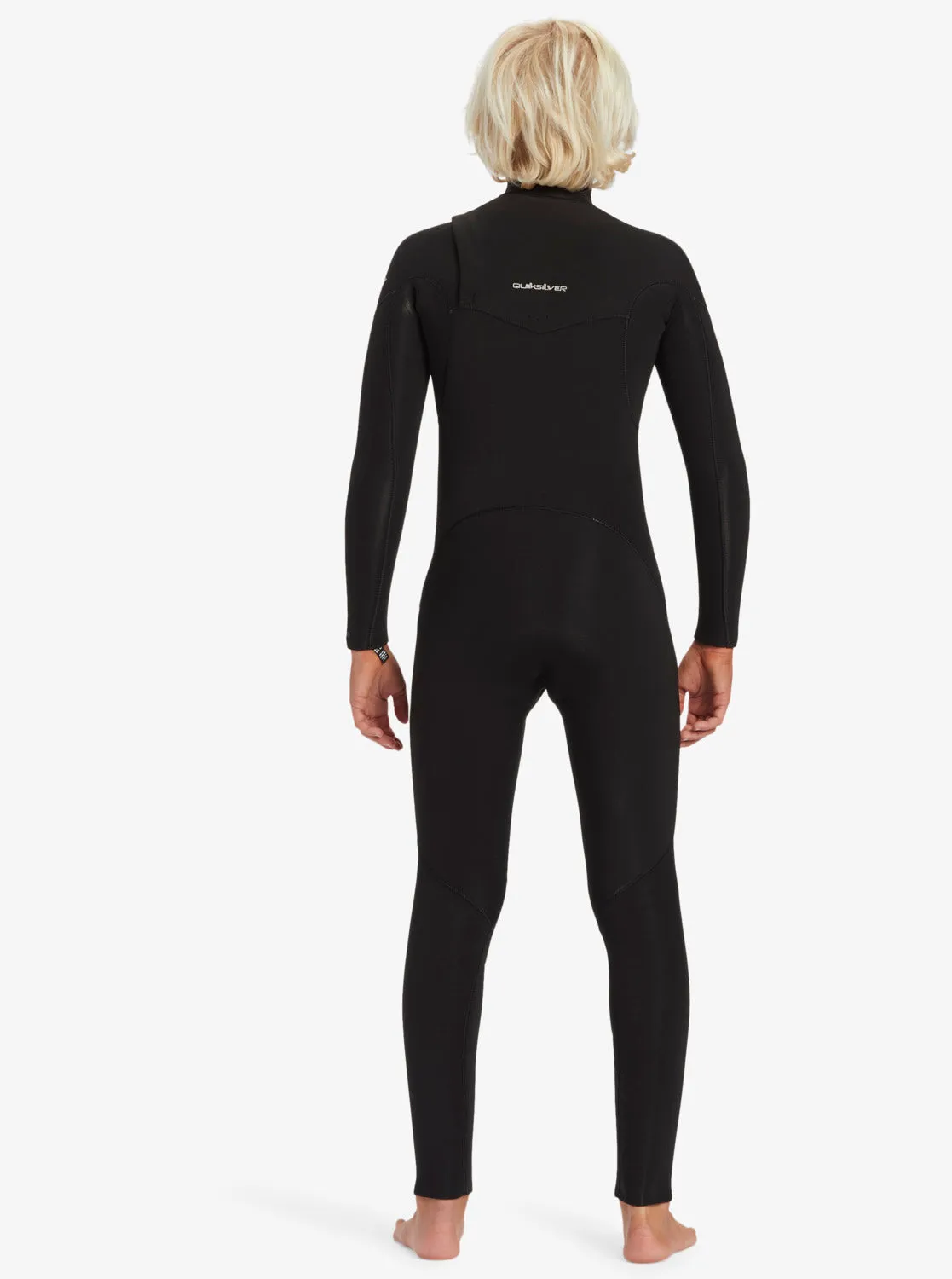 Boys 8-16 4/3mm Everyday Sessions Chest Zip Wetsuit - Black