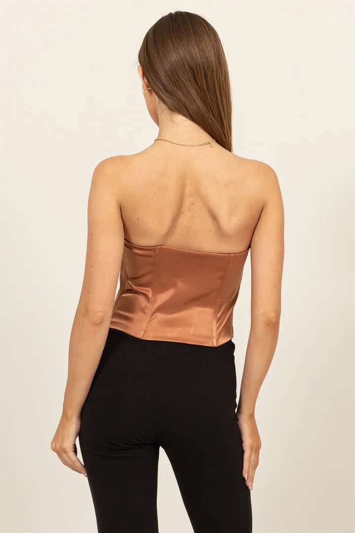 Bustier Satin Top