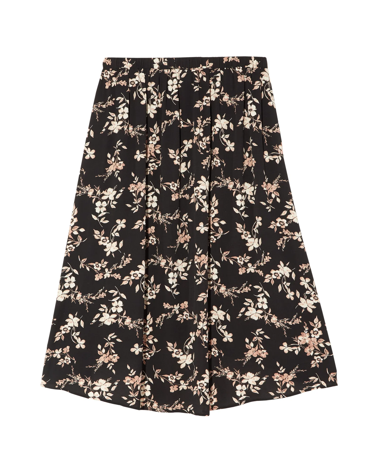 Buttercup High-Low Faux Wrap Skirt | Black / Pink