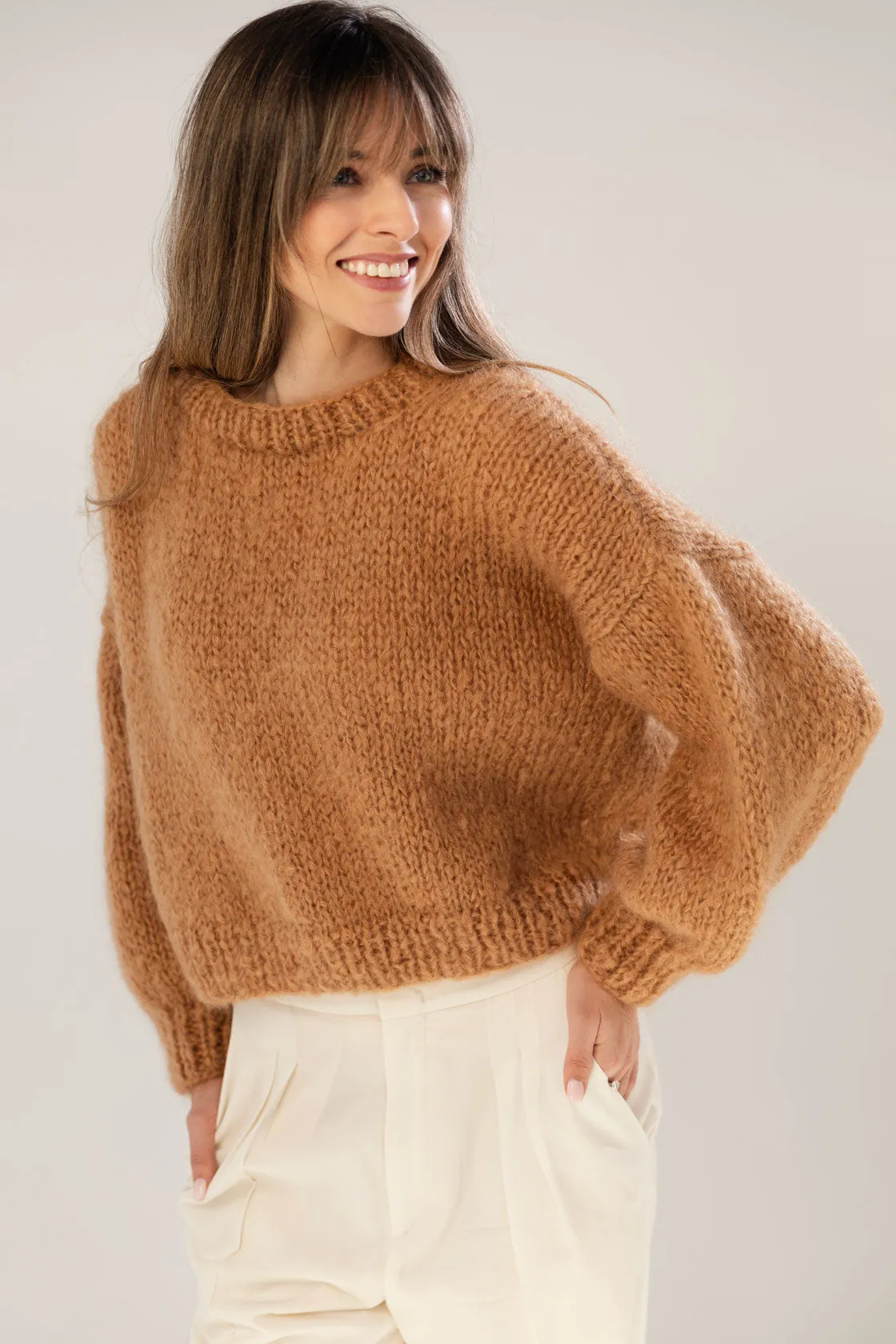 Camel Mohair and Organic Wool Sweater