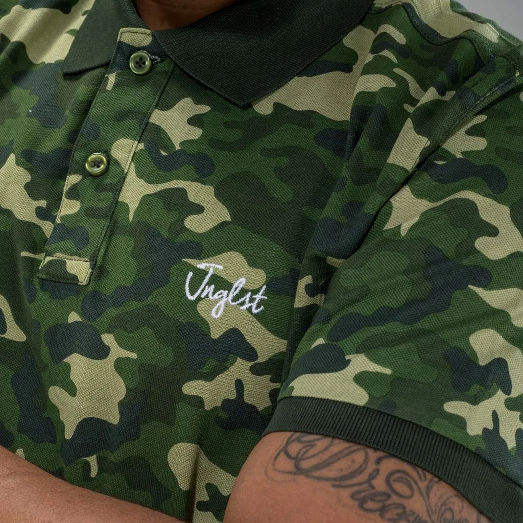 Camo Green Jnglst Polo Shirt