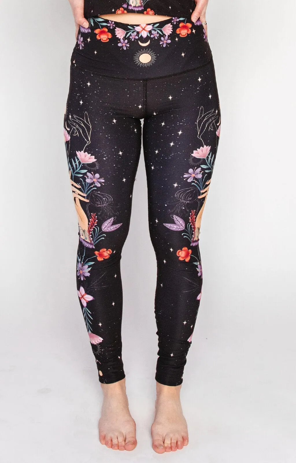 Celestial Timing Printed Yoga Leggings