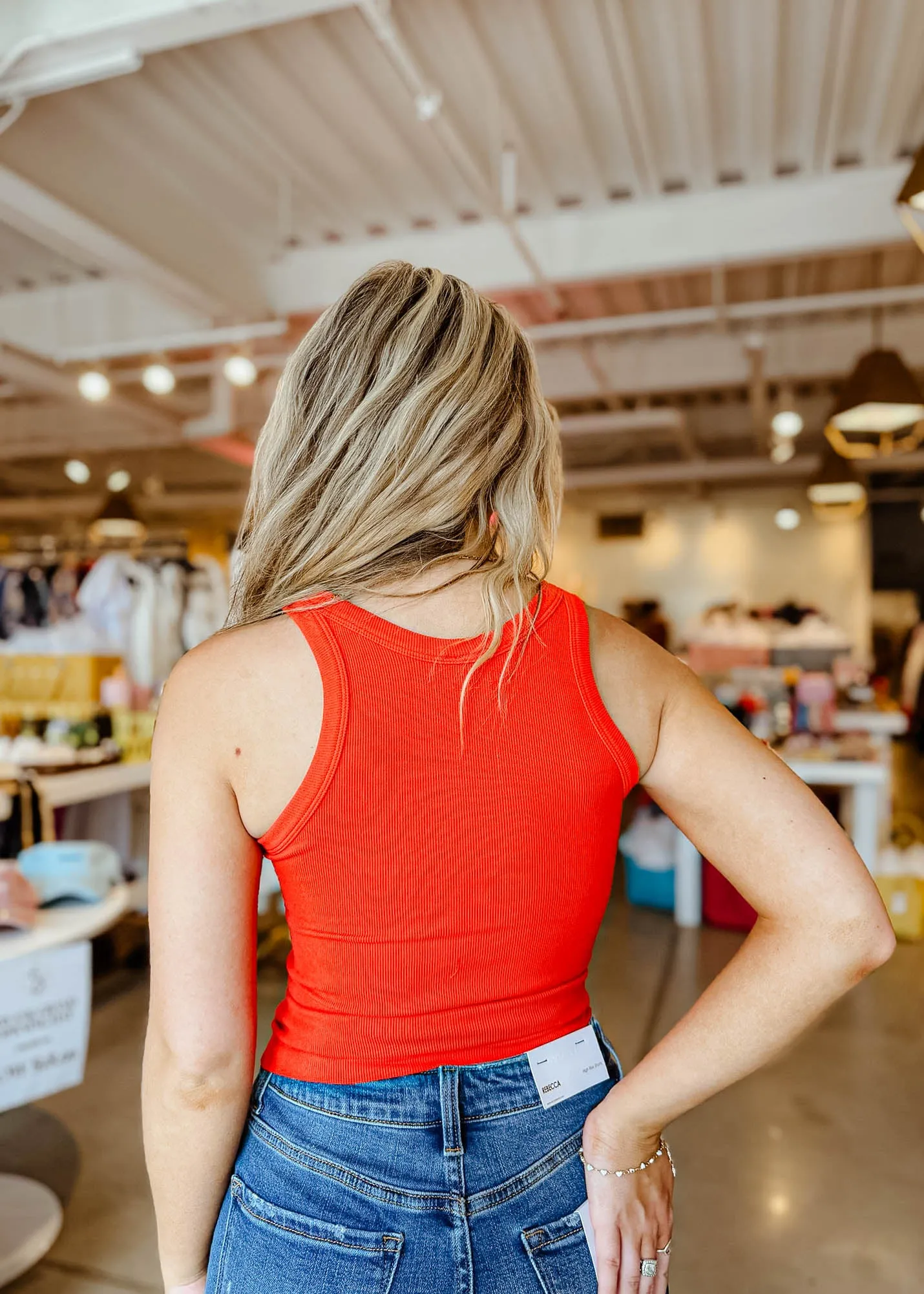 Christine Ribbed Tank Top