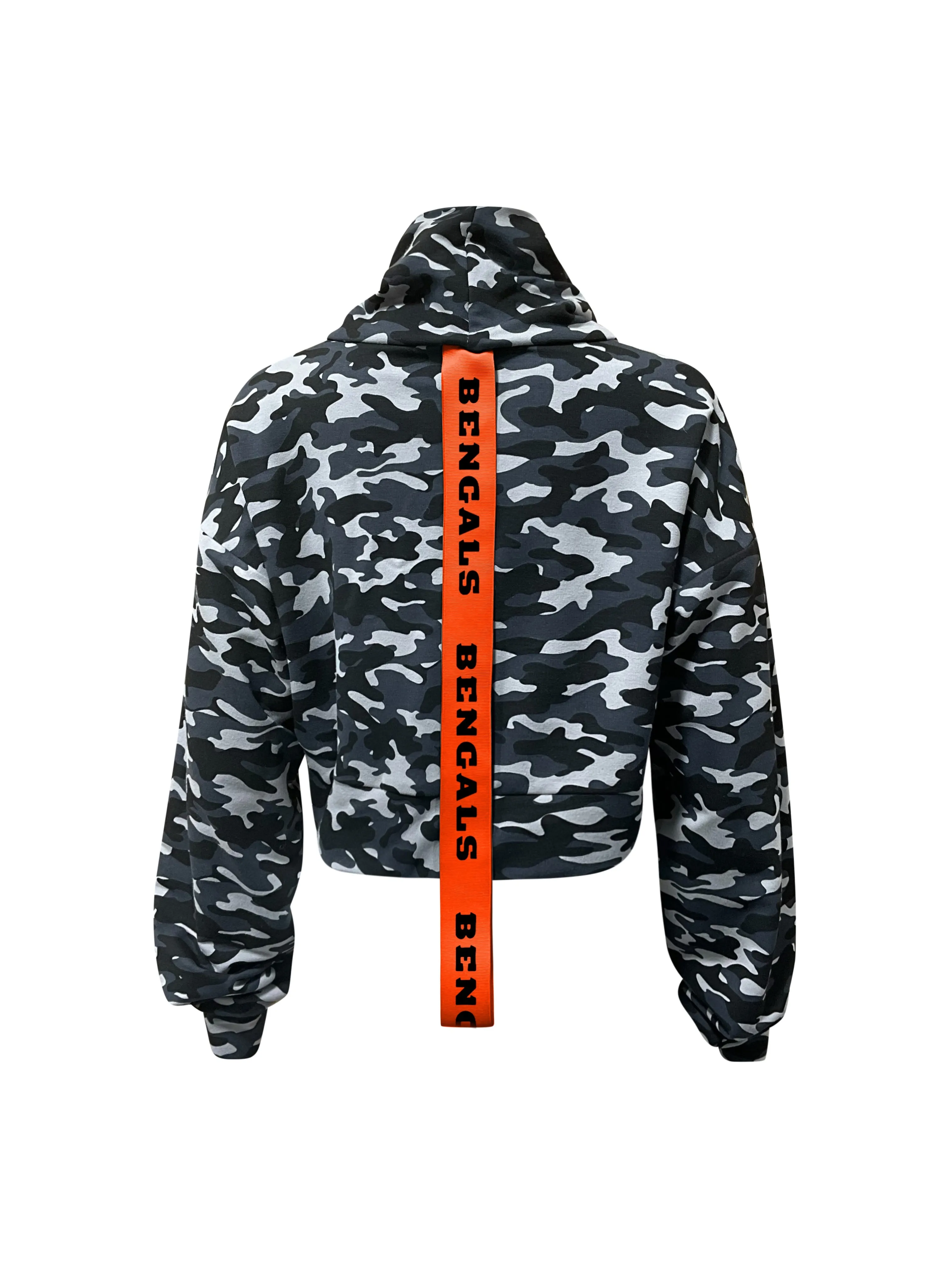 Cincinnati Bengals Crop Camo Sweatshirt