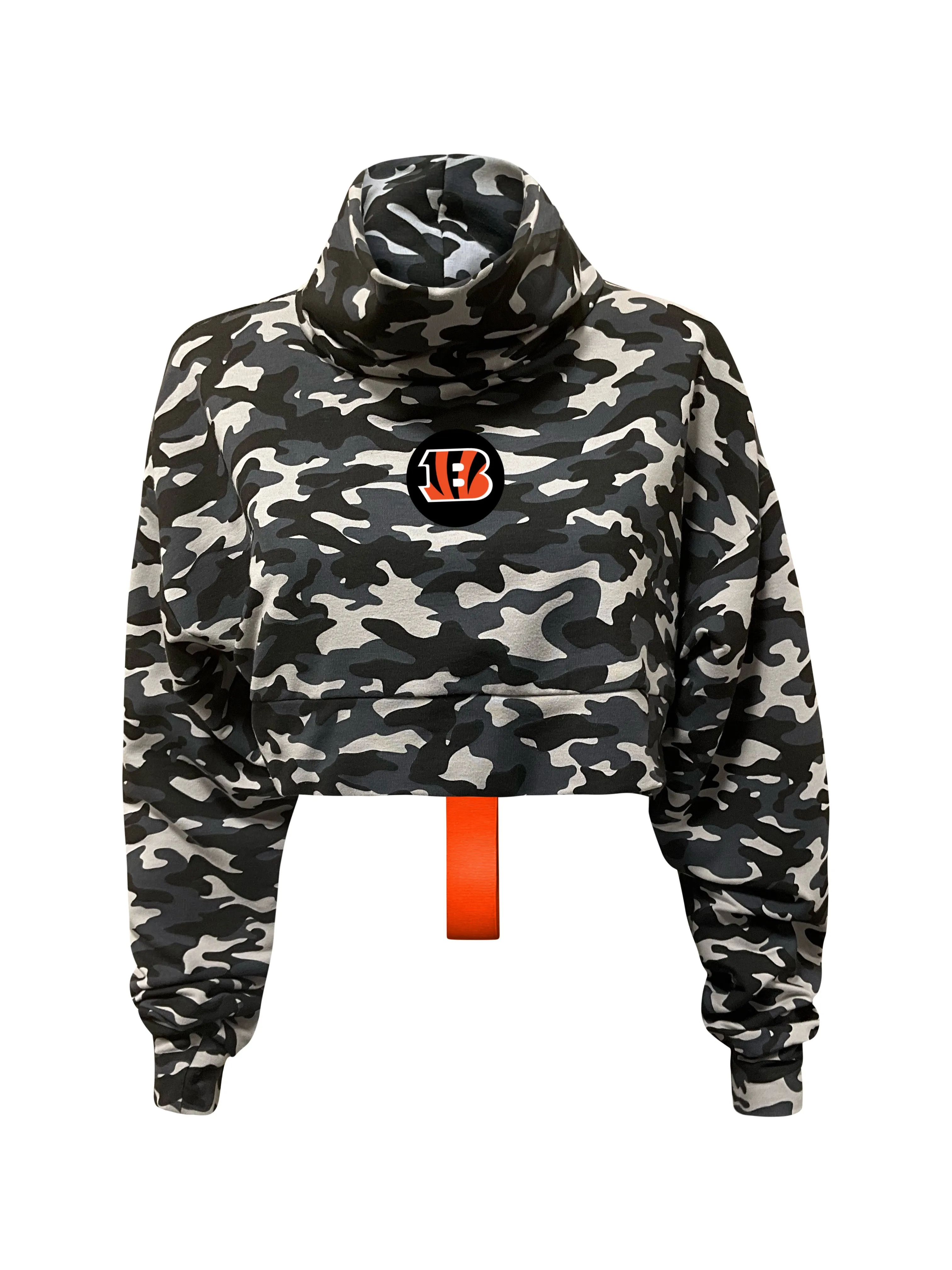 Cincinnati Bengals Crop Camo Sweatshirt