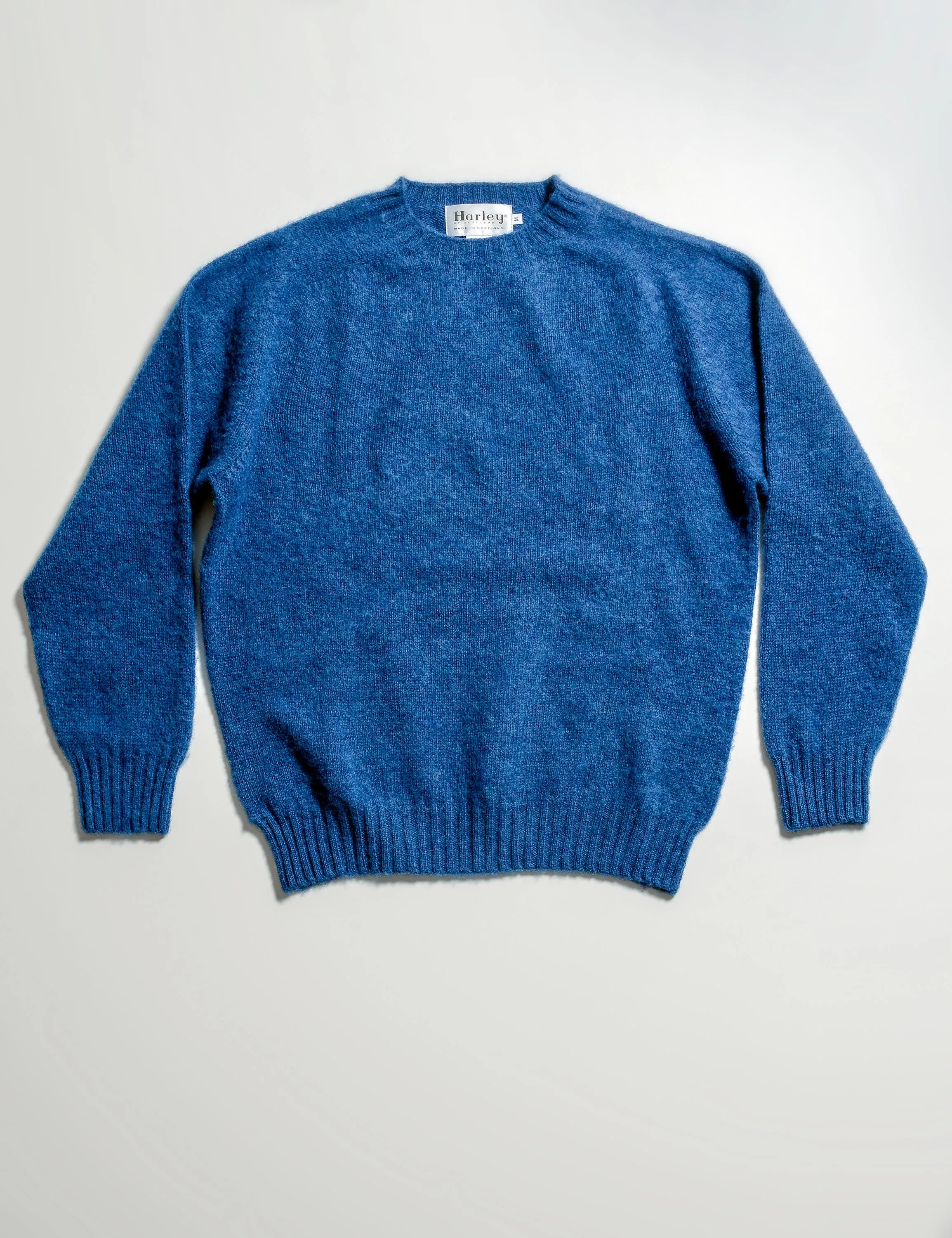 Classic Fit Shaggy Shetland Sweater - Ocean Force