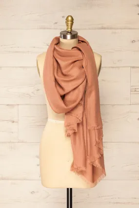 Classiqe Pink | Large Knit Scarf