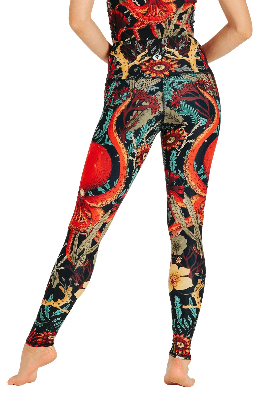 Coral My Name Printed Yoga Leggings