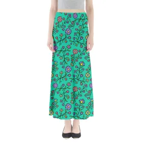 Cosmic Whisper Pastel Pond Full Length Maxi Skirt