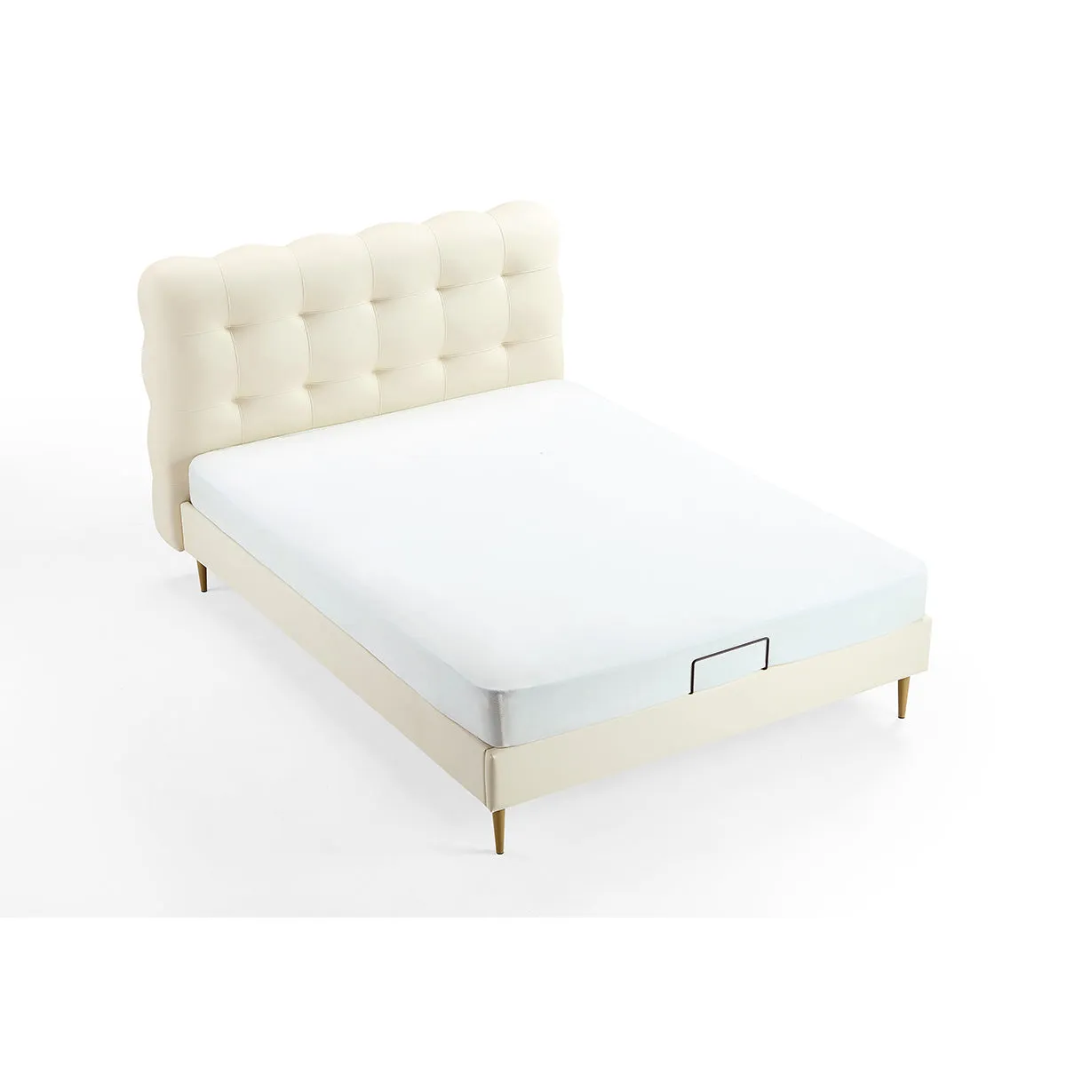 Cream Bubble Bed and Mattress for Children