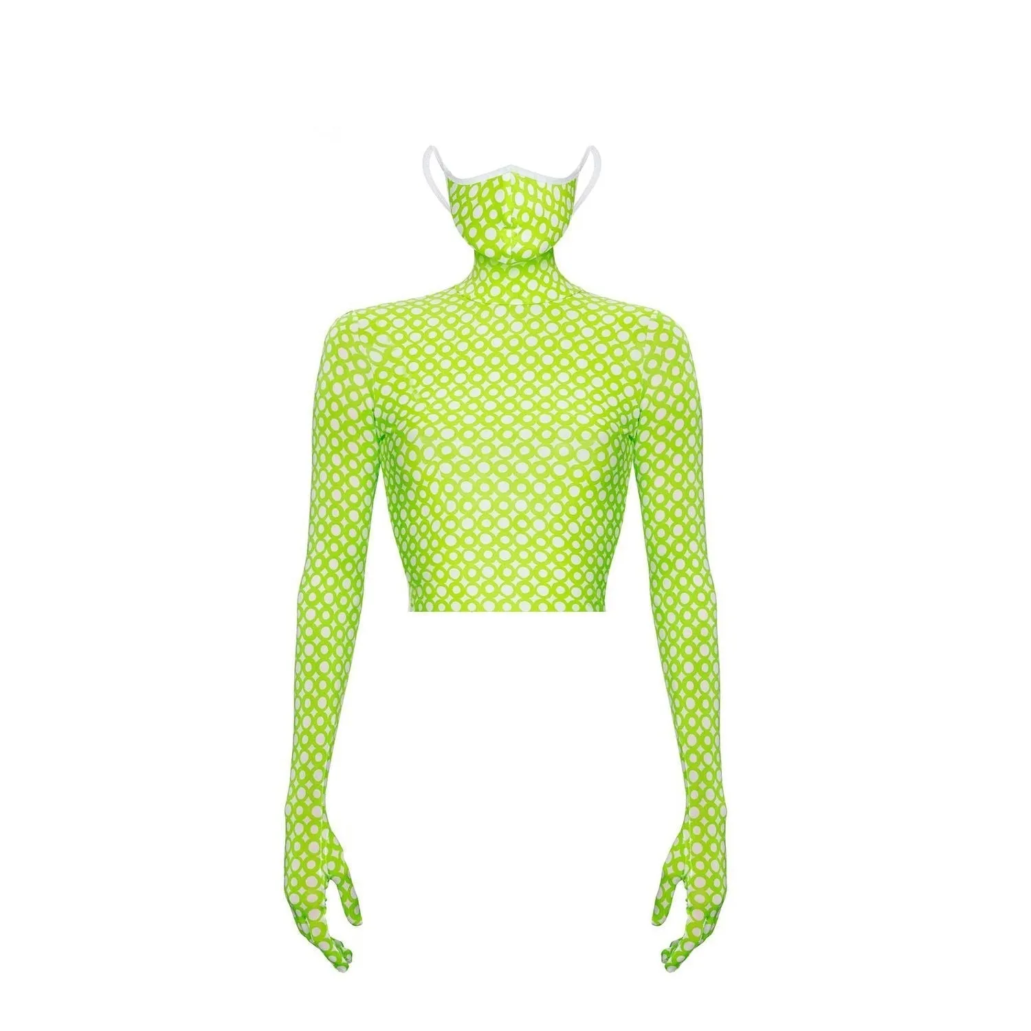 CROPTOP Mask Ring Lime SS