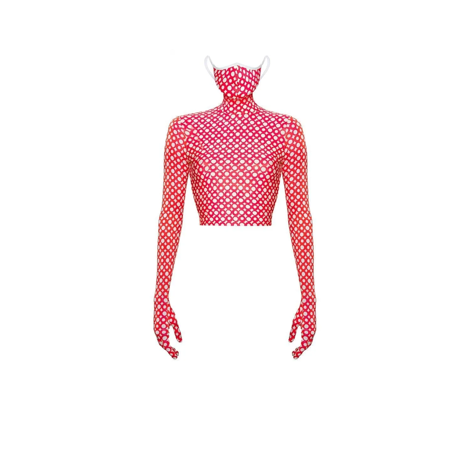 CROPTOP Mask Ring Red