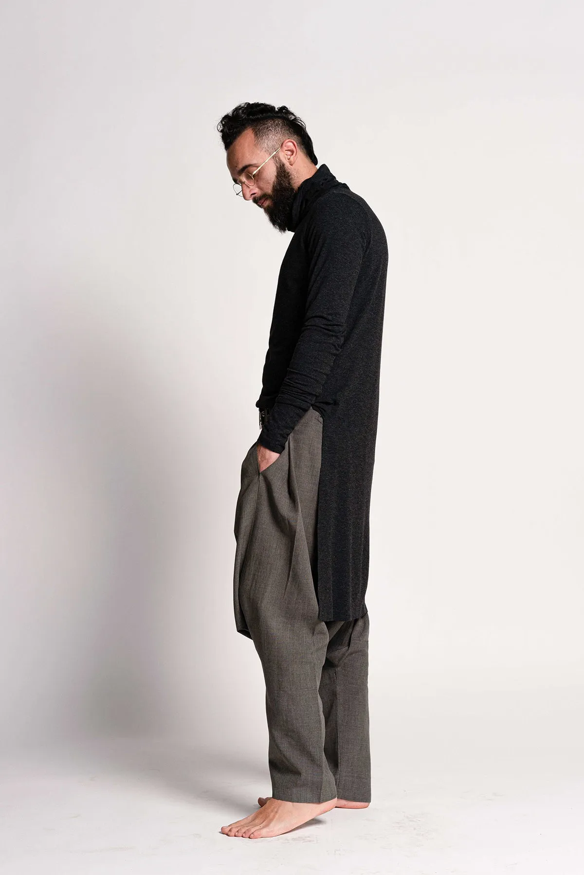 Dark Gray Turtleneck for Men