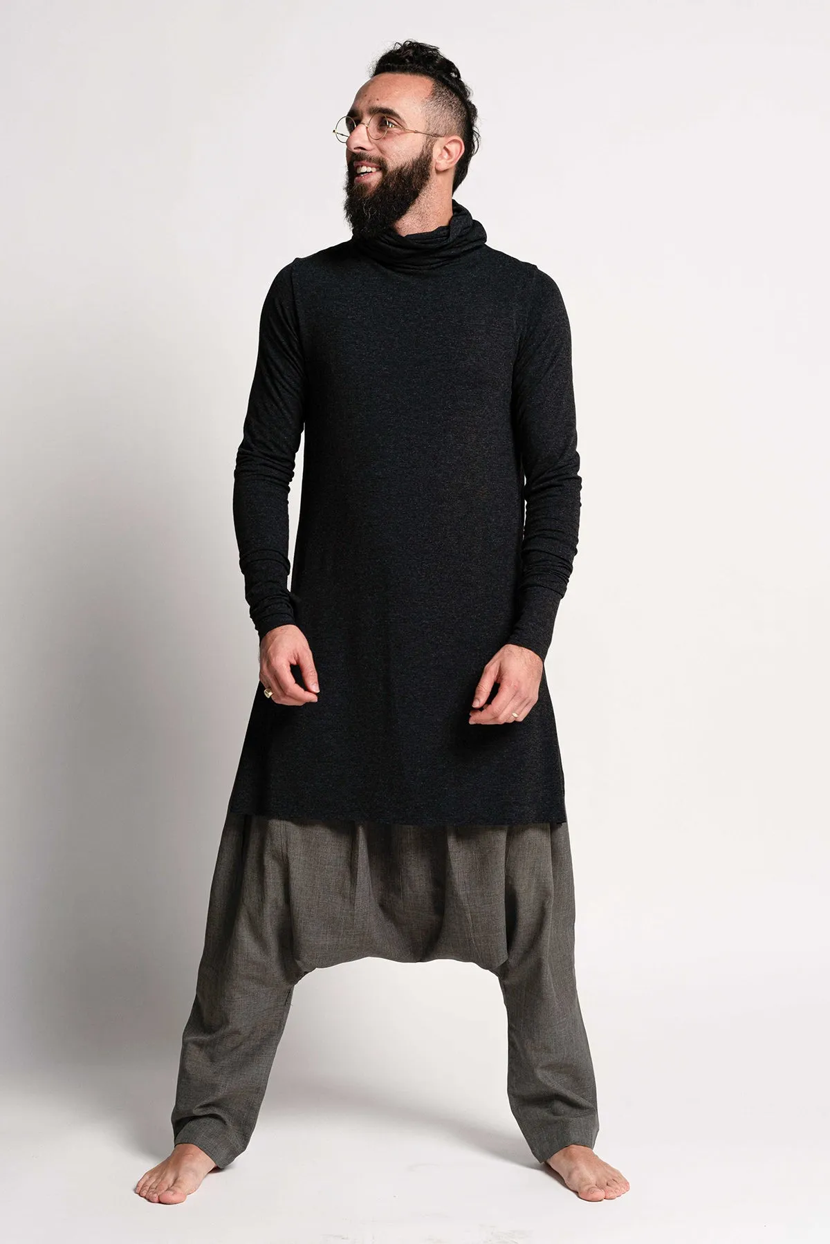 Dark Gray Turtleneck for Men