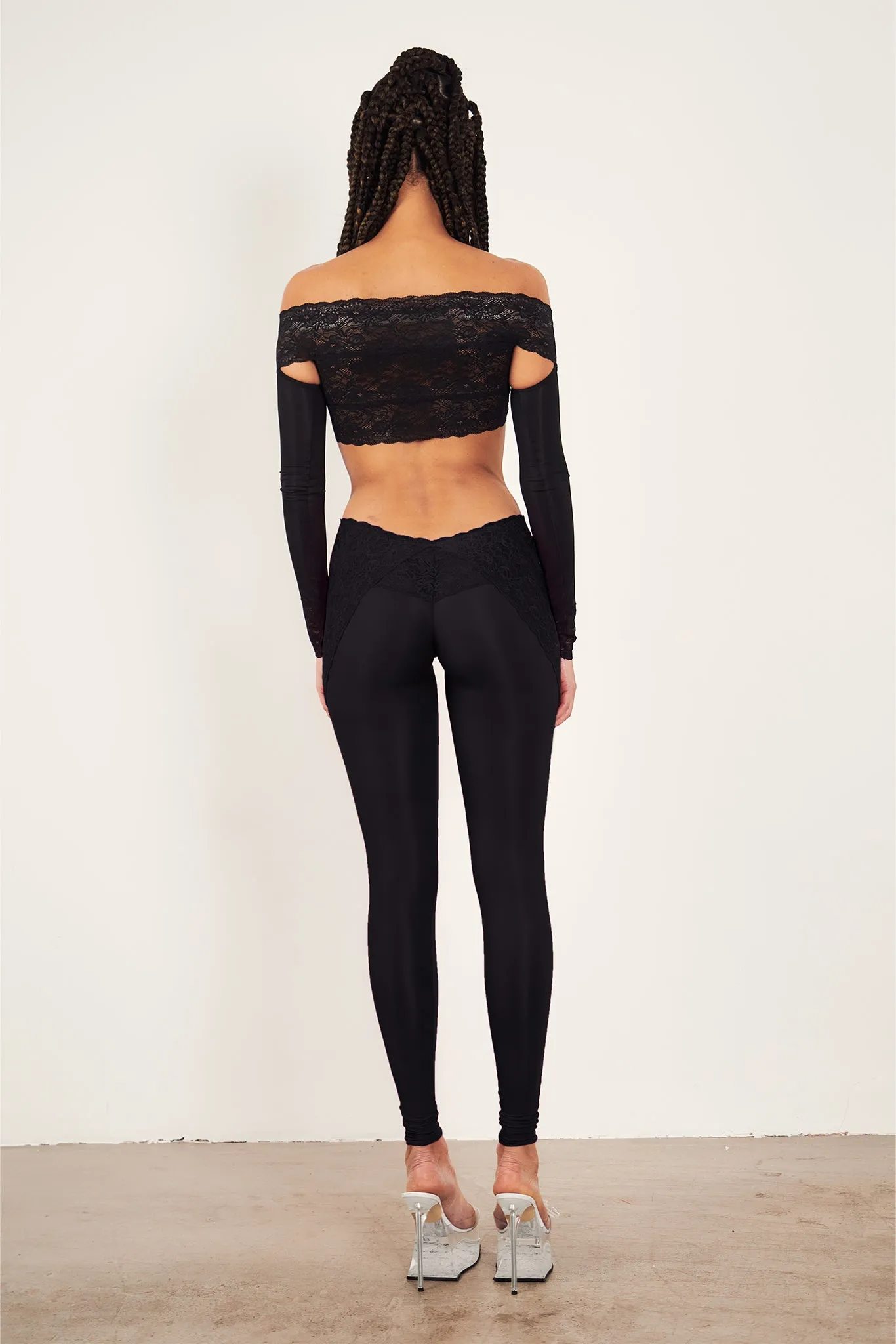 Davina Top Lace Raven Black