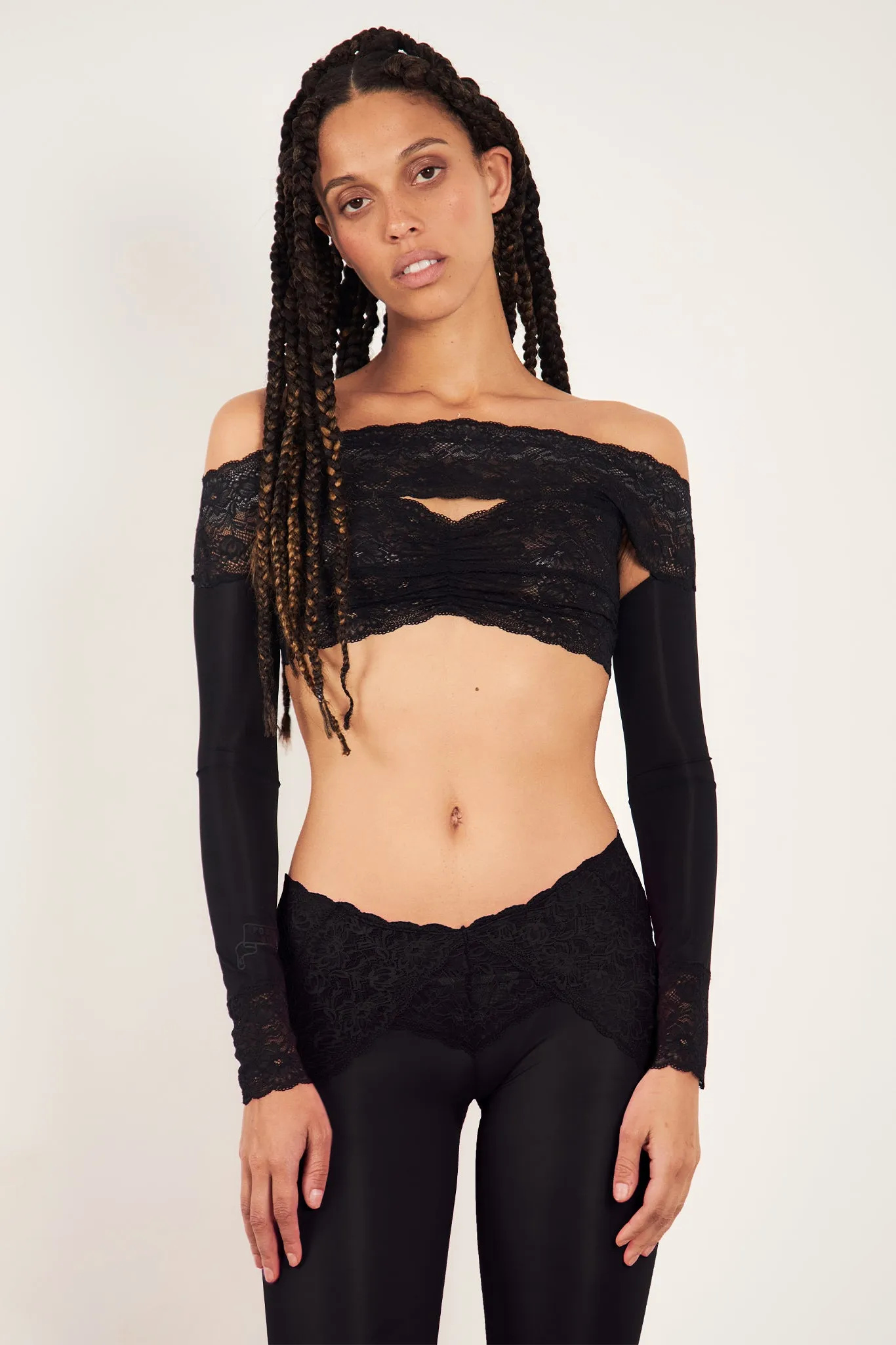 Davina Top Lace Raven Black