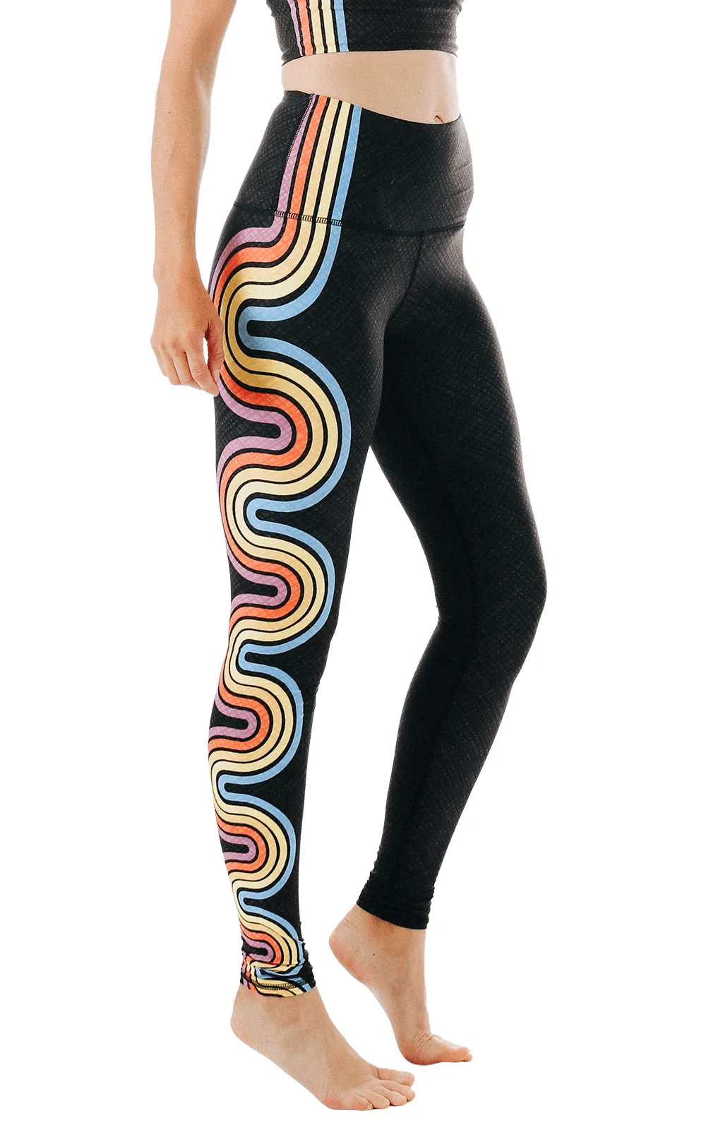 Double Rainbow Printed Yoga Leggings